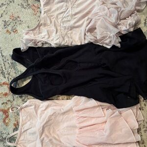 Black and Pink Dance Leotards